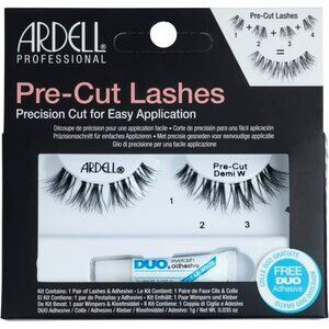 Ardell Professional Pre Cut Lashes Demi W Black False Lashes + Duo Adhesive